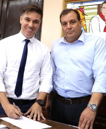 Prefeito Divaldo e Eduardo Deibler / Foto: Rodrigo Sarasol