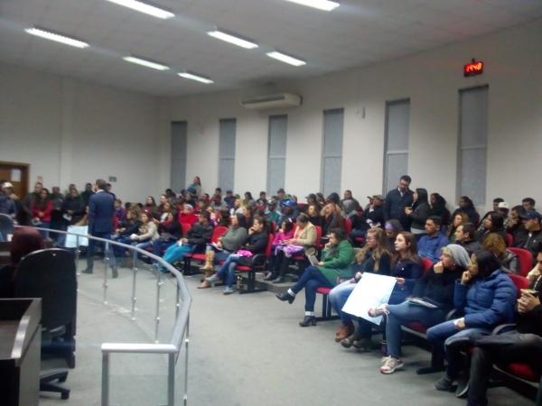 Plenária na Câmara de Vereadores de Candiota / Foto: Divulgação