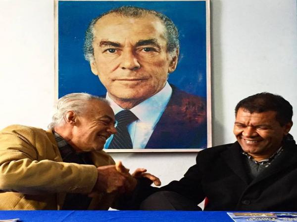 Sapiran Brito, quando este era candidato a prefeito na eleição de 2016 e Caio Ferreira / Foto: Reprodução 