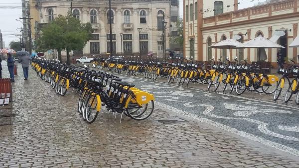 No modelo dockless – em que não há a necessidade de paradouros / Foto: Divulgação