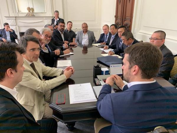 Reunião da comitiva com o governador / Foto: Divulgação