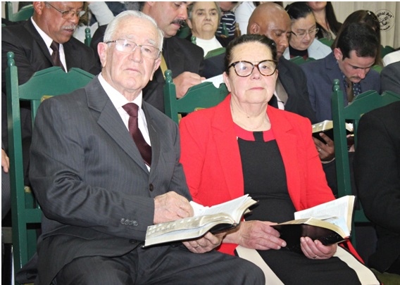 Na atividade em setembro, pastor Noé e a esposa Suely da Silva Alves / Foto: Arquivo Pessoal