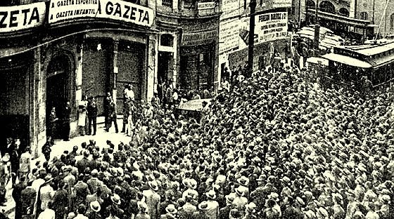 1934 | Primeira greve de Bancários em São Paulo / Foto: captada na web