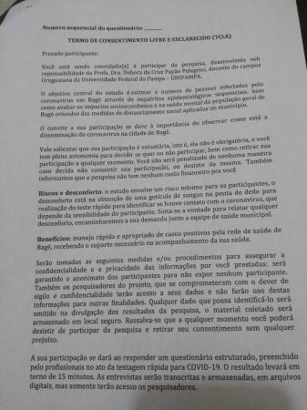 Termo de consentimento / Imagem: Reprodução 