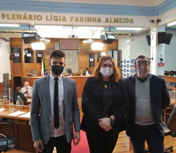 Lelinho, Beatriz e Chico formam a bancada de oposição / Foto: Divulgação
