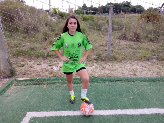 Fabiana treinando em Candiota / Foto: Arquivo Pessoal
