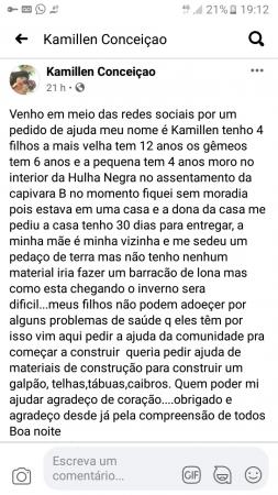 Imagem: Reprodução/Facebook