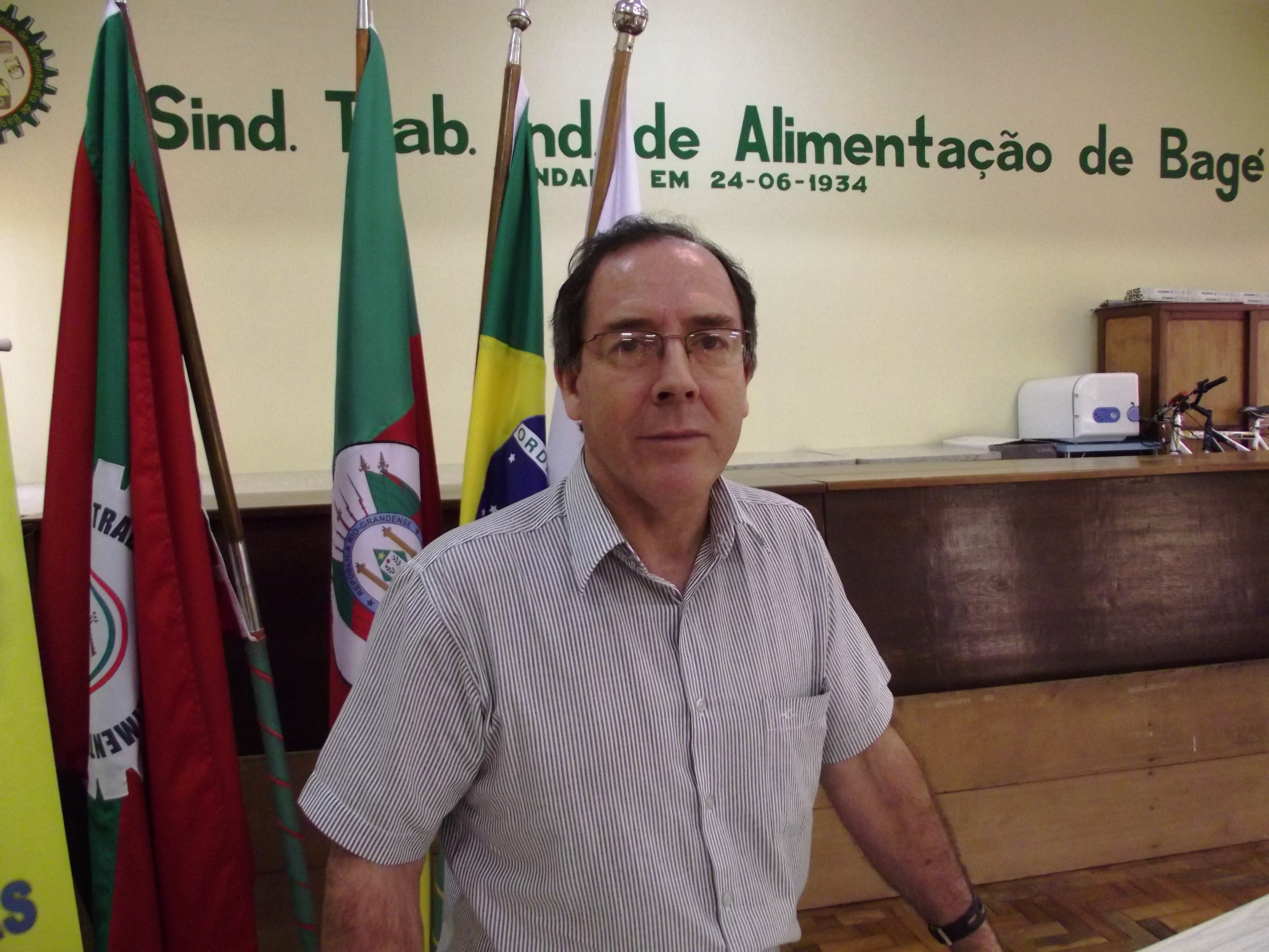 Presidente do STIA Bagé, Luiz Carlos Cabral Jorge/Fotos; Arquivo STIA/Bagé
